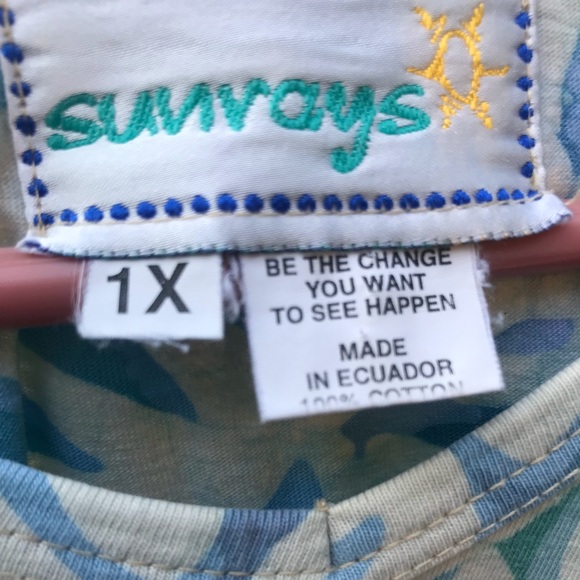 Sunrays Oceans of Blue Top xl - Picture 4 of 8